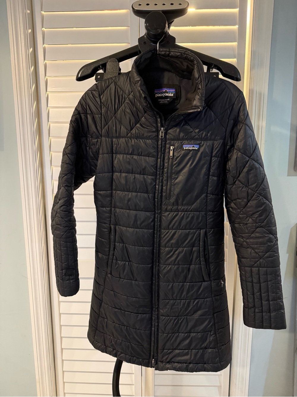 Patagonia Black Quilted Long Puffer Jacket